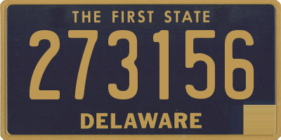 DE license plate 273156