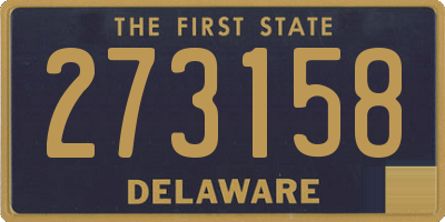DE license plate 273158