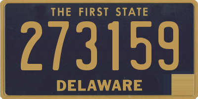 DE license plate 273159
