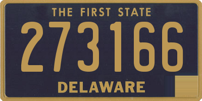 DE license plate 273166