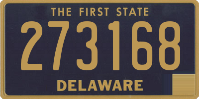 DE license plate 273168