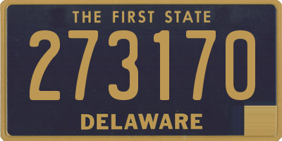 DE license plate 273170