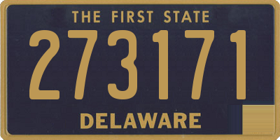 DE license plate 273171