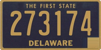 DE license plate 273174