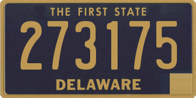 DE license plate 273175