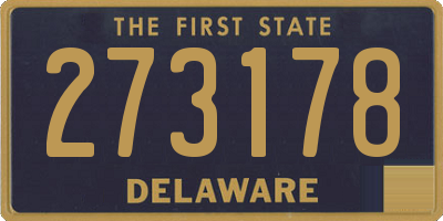 DE license plate 273178