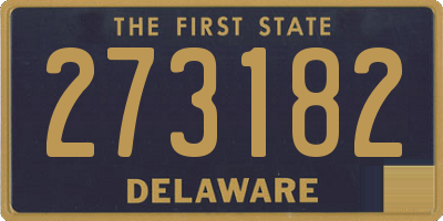 DE license plate 273182