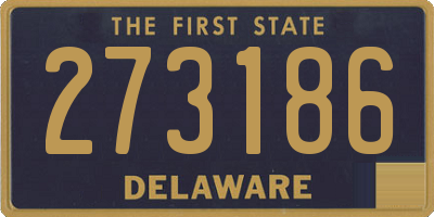 DE license plate 273186