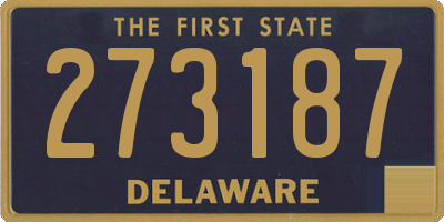 DE license plate 273187