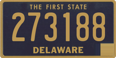 DE license plate 273188