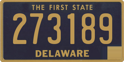DE license plate 273189