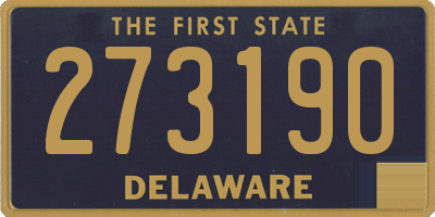 DE license plate 273190