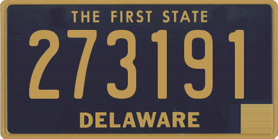 DE license plate 273191