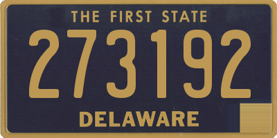 DE license plate 273192