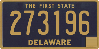 DE license plate 273196