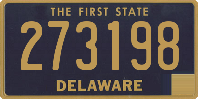 DE license plate 273198