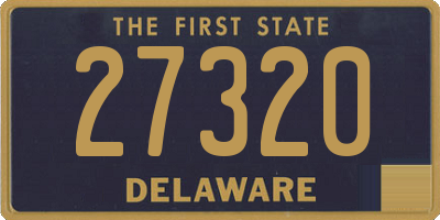 DE license plate 27320