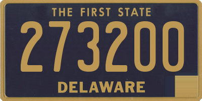 DE license plate 273200
