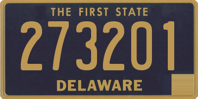 DE license plate 273201