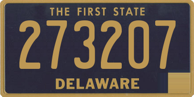 DE license plate 273207