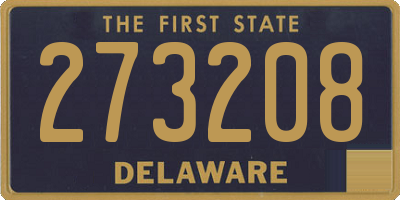 DE license plate 273208