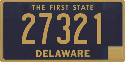 DE license plate 27321