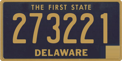 DE license plate 273221