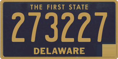 DE license plate 273227