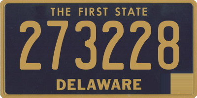 DE license plate 273228