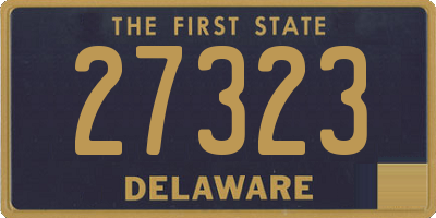 DE license plate 27323