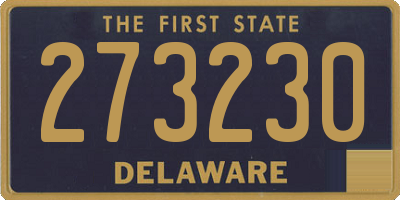 DE license plate 273230