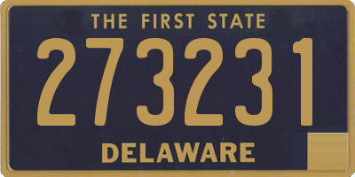 DE license plate 273231