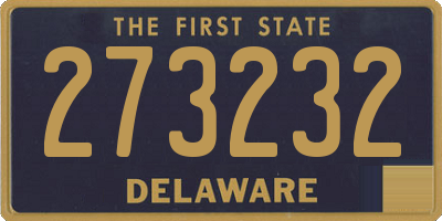 DE license plate 273232