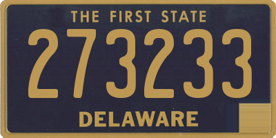 DE license plate 273233