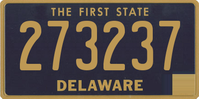 DE license plate 273237