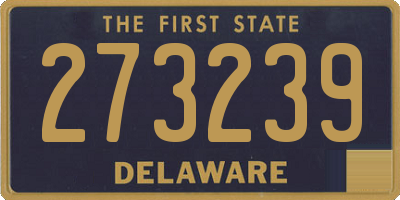 DE license plate 273239