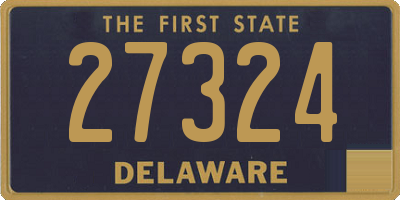 DE license plate 27324