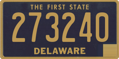 DE license plate 273240