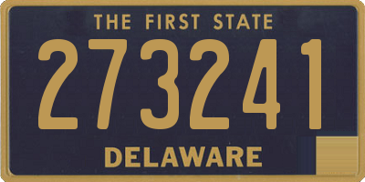DE license plate 273241