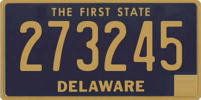 DE license plate 273245