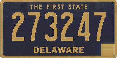 DE license plate 273247