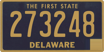 DE license plate 273248