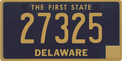 DE license plate 27325