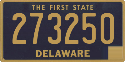 DE license plate 273250