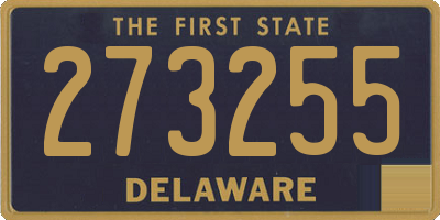 DE license plate 273255