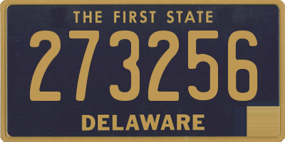 DE license plate 273256