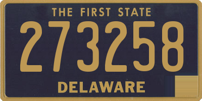DE license plate 273258