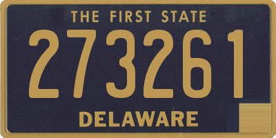 DE license plate 273261