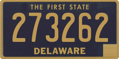 DE license plate 273262