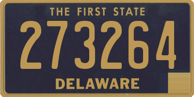 DE license plate 273264